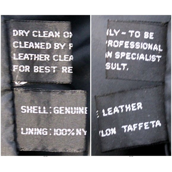 Vtg 80s Bert Paley Designer Collection Woman S Black Leather Jacket High Collar - Picture 9 of 9